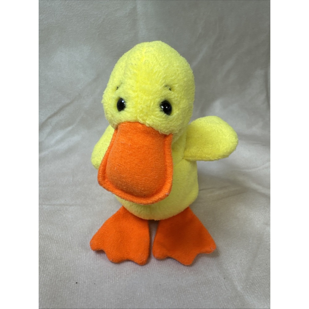 TY BEANIE BABIES QUACKERS YELLOW DUCK‎ PLUSH EASTER Stuffed Animal 5" RETIRED